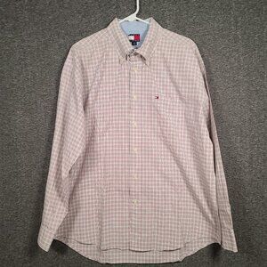 Tommy Hilfiger Men's Long Sleeve Button Down Plaid Size XL Shirt